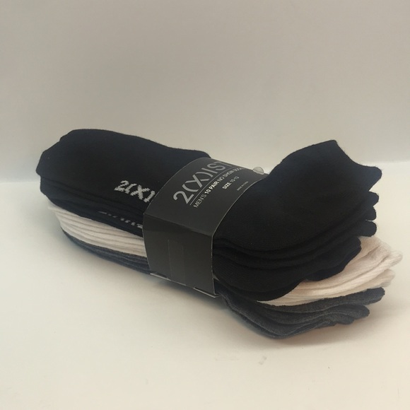 2(X) IST MENŚ 10 PAIR NO SHOW SOCKS SIZE 10-13 - Picture 7 of 16